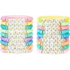 Amazon Transfronterizo Color Arcilla Suave Pulsera de Letras Cara Sonriente Corazón Bohemio Cuerda Elástica Juego de Pulseras de Amistad