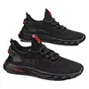 Zapatos de Verano para Hombre Malla Hueca Transpirable Zapatos Deportivos Casuales para Hombre Banda Elástica de Una Pierna Caña Baja Zapatos para Caminar para Personas Mayores