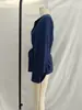 Traje de Moda 2025 Nuevo Europeo y Americano Transfronterizo para Mujer Chaqueta Superior Estilo Kimono de Lino + Pantalones de Lino Estilo Cimitarra