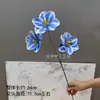 Atacado de Fábrica Fonte Tulipa Aberta de 3 Cabeças Flores Artificiais de Casamento Decoração de Hotel Cenário Flores Artificiais Comércio Exterior Transfronteiriço