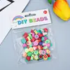 Embalagem com Fecho Argila Macia Fruta Pulseira DIY Contas Soltas Fio para Montar Pulseira Acessórios de Joias Contas Fruta de Argila Macia