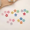 Pinza para el Cabello Estrella de Dopamina Transfronteriza Pinza para el Cabello de Estrella de Cinco Puntas Y2K de Niña Linda Pinza para Flequillo de Bebé Color Caramelo