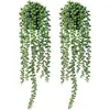 Artículos Populares Transfronterizos: Mandala Hojas de Eucalipto, Plantas Verdes Artificiales, Enredaderas en Maceta, Decoraciones para Colgar en la Pared, Venta al por Mayor