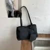 Bolso de axila coreano ins bolsa de lona de nailon para mujer, gran capacidad, bolsa de lona ligera casual de verano, bolso de mano, bolso de hombro
