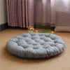 Cojín de Lino para Sentarse Cruzado, Esterilla de Tatami de Color Sólido Estilo Japonés, Cojín Engrosado para Meditación, Cojín Suave y Transpirable para Ventanas de Mirador
