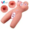 Muñeca Sólida de Medio Cuerpo Colorida Molde Invertido Trasero Grande Silicona Muñeca Sexual Real Juguete Sexual para Adultos Hombres Suministro