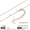 Collar de Acero Inoxidable Cadena para Clavícula Galvanizado al Vacío Oro de 18K Acero de Titanio Cadena en Forma de O Cadena Cruzada Cadena de Ajuste Fabricante Stock Listo