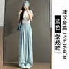 Calça Yamamoto de Seda de Gelo e Seda de Leite para Mulheres, Estilo Fino de Verão, 2026 Nova Calça Casual Branca Texturizada Preguiçosa de Perna Larga Petite
