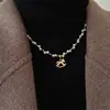 Colar com Pingente de Pônei do Ano Zodiacal Pérola para Mulheres, Exquisito Versátil Temperamento Gentil Design Único Corrente para Clavícula