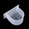 Comedouro para Calopsita Comedouro para Pássaros Tigela de Comida para Pássaros Caixa de Comida Semicircular para Pássaros Acessórios Espessados para Gaiola de Pássaros