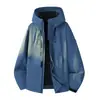Chaqueta de trabajo con capucha para hombre y mujer, estilo camello, tres en uno, cortavientos e impermeable, con logo estampado de norma nacional para exteriores