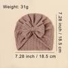 Ins Sombreros para Niños Gorro Elástico con Lazo para Bebé Recién Nacido Jacquard Sombrero Fetal Sombrero Indio para Bebé Europeo y Americano