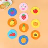 Design Criativo Porta-Copos de Frutas de Borracha Macia, Porta-Copos Coloridos em Cor de Gelatina, Porta-Copos de Borracha Macia, Espessados Brindes de Fabricante, Modernos