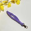 Acessórios de chaveiro com cordão para capa de celular tecida à mão, estilo ins, pingente de pulso, acessórios para roupas, pingente de bolsa