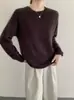 ¡Beneficios de temporada baja! Ropa Interior de Punto sin Costuras de Una Pieza con Cuello Redondo y Cachemir de Peso Pesado Cepillado
