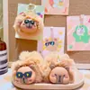 Llavero Colgante Bola de Pelo Capibara Lindo de Dibujos Animados Colgante para Mochila de Pareja Llavero de Felpa Regalo Venta al por Mayor