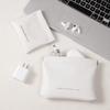 Bolsa de almacenamiento para cable de datos con cierre automático, bolsa de almacenamiento para auriculares AirPods, bolsa de almacenamiento para cargador, bolsa de almacenamiento para cosméticos y lápiz labial