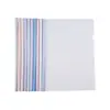 Carpeta de Varilla A4 Color Morandi Transparente Engrosada Carpeta de Currículum y Exámenes Estudiantiles Bolsa de Almacenamiento de Documentos de Oficina