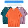 Camiseta de Algodão Puro de Manga Curta 260g com Bordado de Logotipo Corporativo Personalizado Roupa de Equipe Camiseta Roupa de Equipe Camiseta Personalizada