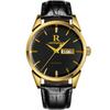 Reloj Ruizhiyuan Original Digital Simple de Esfera Grande Impermeable para Hombre Correa de Cuero Genuino Reloj para Hombres de Mediana Edad y Mayores Venta al por Mayor