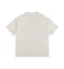 Algodón puro de 270 g con un efecto desteñido y blanqueado, resistente, parcialmente desgastado, camiseta de manga corta extragrande con hombros caídos estilo americano al por mayor