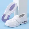 25 Zapatos de Enfermera, Zapatos de Algodón para Mujer, Forrados de Felpa, Zapatos Antiolor, No Cansan, Antideslizantes, Zapatos de Suela Blanda, Zapatos Blancos Médicos, Zapatos Casuales para Estudiantes