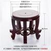 Base de Soporte Redonda de Madera Maciza para Maceta o Jarrón Adornos de Cabeza de Piedra para Maceta de Planta Jarra de Vino Estante para Pecera Base Alta Madera Hongzhi