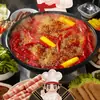 Ingredientes para hot pot Haidilao: caldo de mantequilla picante, sopa clara, sopa de tomate, Sopa de Fideos Kanto oficial auténtica y condimento de Pollo Bobo