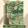 Cuaderno de tela jacquard bordada a5 con diseño floral, al por mayor, cuaderno portátil de tapa dura con tela, personalizable con logo