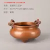 Incensário de Cobre com Duplo Dragão e Três Pernas Queimador Antigo Ornaments para Entrada de Sala de Chá em Casa Escritório Ornaments Auspiciosos