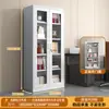 Gabinete de Archivo de Acero para Oficina, Gabinete de Hierro para Comprobantes Financieros con Cerradura, Estantería para Documentos de Archivo, Gabinete Bajo para Almacenamiento del Hogar