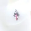 Aretes de Aleación de Titanio Fengtai F136, Aretes para Hélice de Oreja de Helado, Joyería para Perforación Corporal de Titanio G23 Incrustada con Circonita