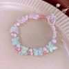 Pulseira Minimalista de Acrílico Borboleta Imitação Cristal Pérola Simples Versátil Estilo Nicho Joia Feminina de Alto Nível