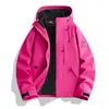 Chaqueta funcional 3 en 1 para mujer para exteriores, chaqueta a prueba de viento e impermeable estilo montaña para hombre para senderismo y actividades al aire libre