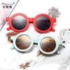 Óculos de sol infantis com proteção UV para bebês, óculos redondos de moda para crianças, óculos de sol 83108 fábrica para venda
