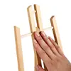 30cm de altura tamanho pequeno cavalete de mesa pino trapezoidal desktop pequeno cavalete de madeira tripé publicidade display stand stall