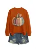 Amazon eBay sitio independiente moda divertida para mujer nuevo rugby calabaza hoja de arce otoño e invierno sudadera camisa de comercio exterior