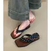 Chanclas Retro de Lunares con Suela Gruesa para Mujer, Nuevo Estilo Verano 2026, Chanclas de Cuña Cómodas y Versátiles