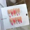 Nai Zi Puro Hecho a Mano Reutilizable Estilo Europeo y Americano B312 Ambiente de Playa de Verano Base de Polvo Transparente Nude con Efecto Degradado