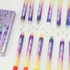 Set de Plumas para Uñas Artísticas DIY de 12 Colores Transfronterizo, Pluma Marcador Resaltador de Esmalte de Uñas Multicolor, Set en Caja de Regalo