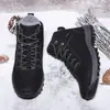 Tênis de Carregamento, Sapatos de Algodão de Inverno, Sapatos Femininos à Prova de Vento e Impermeáveis para Uso Externo, Tamanho Grande, Botas de Neve, Sapatos Masculinos Casuais Quentes para Caminhada