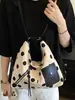 2026 Bolso de Hombro Nuevo Elegante de Moda Ins de Gran Capacidad con Lunares y Bloques de Color Frescos Bolso Casual de Moda para el Trabajo Bajo el Brazo