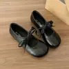 Zapatos franceses de punta abierta para mujer, combinados con zapatos de plataforma, faldas, zapatos de un solo color estilo Mary Jane, estilo ballet, lazo, estilo nuevo, primavera y otoño 2026