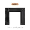 Gabinete Decorativo Negro para Chimenea para Sala de Estar, Interior del Hogar, Exhibición de Bodas, Divisor Estrecho de Madera Maciza para Entrada, Gabinete Estrecho Vintage Francés