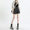 Shorts Jeans Pretos para Mulheres Petite Verão Cintura Alta Emagrecedor Plus Size Linha A Hot Girl Hot Pants Verão 2025 Novo Estilo