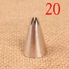 Bico de confeitar estrela aberta 8 dentes 20# aço inoxidável 304 ferramenta DIY para assar tamanho pequeno