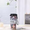 Caneca de café de aço inoxidável 316 da moda, grande capacidade, para estudantes, copo de lírio-do-vale com corda, portátil, presente, copo personalizado