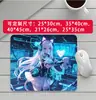 Alfombrilla de ratón para juegos de chica con orejas de gato Cyberpunk Borde antideslizante bloqueado Borde pequeño Alfombrilla para teclado de oficina para juegos Múltiples tamaños