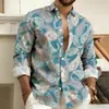 Camisa de rayas de manga larga para hombre de Amazon transfronteriza