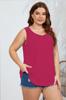 Amazon comercio exterior talla grande para mujer blusa deportiva transpirable elástica sexy chaleco en forma de I top para correr para mujer
